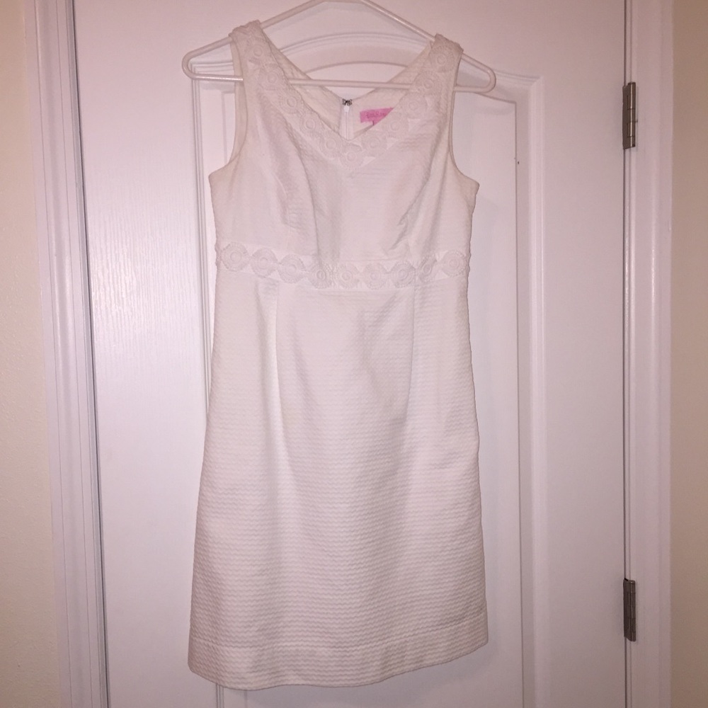 Lilly Pulitzer White Eyelet Shift Dress